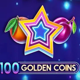 100 Golden Coins slot logo by Amusnet Interactive at Astromania Casino
