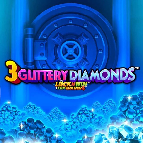 3 Glittery Diamonds logo by PearFiction Studios at Astromania Casino