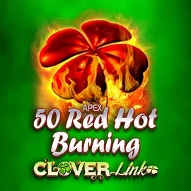 50 Red Hot Burning Clover Links logo by Novomatic at Astromania Casino