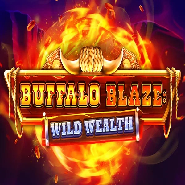 Buffalo Blaze Wild Wealth slot logo by OctoPlay at Astromania Casino