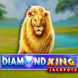 Diamond King Jackpots slot visual from SpinPlay Games available on astromaniaa.com