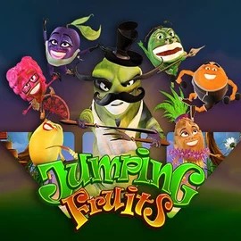 Jumping Fruits logo by Wazdan at Astromania Casino