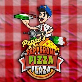 Peppe’s Pepperoni Pizza Plaza by Pragmatic Play, showcased at astromaniaa.com – game logo