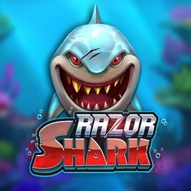 Razor Shark online game logo by Push Gaming on astromaniaa.com