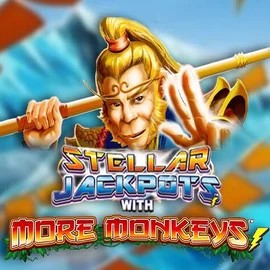 Jackpots logo of Stellar Jackpots with More Monkeys from Lightning Box Game at Astromania Casino